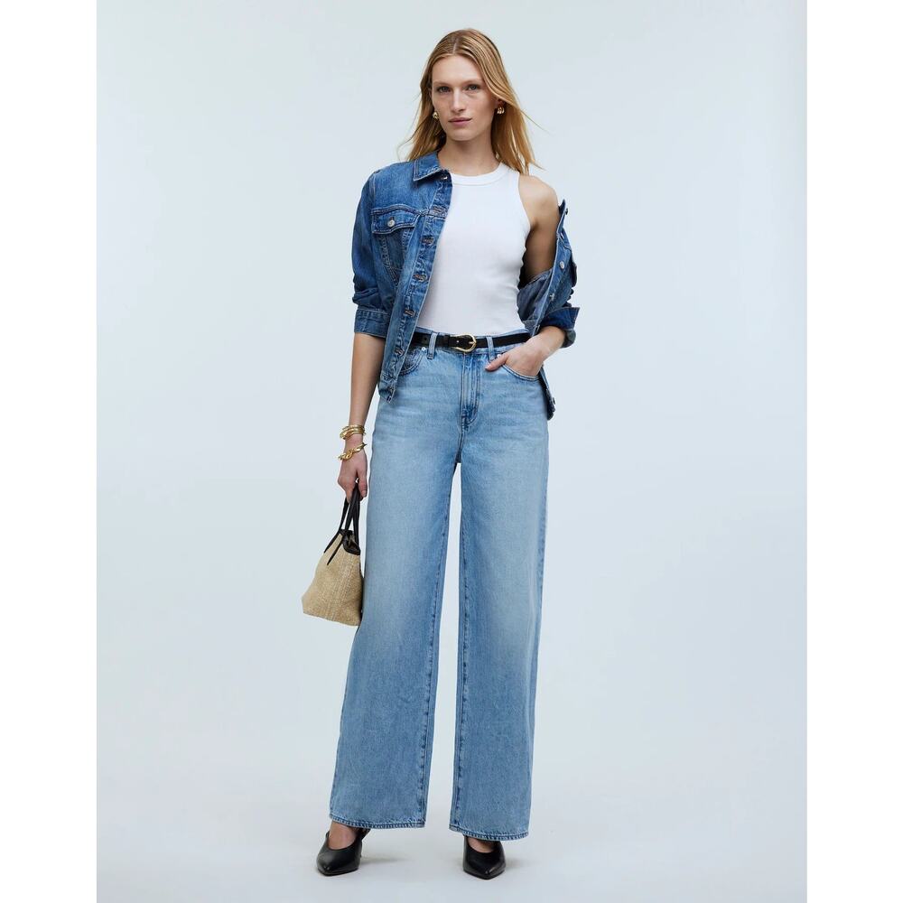 Madewell Superwide-Leg Jeans in Ahern Wash: Airy Denim Edition Low Slung | SZ 25 - Picture 2 of 13